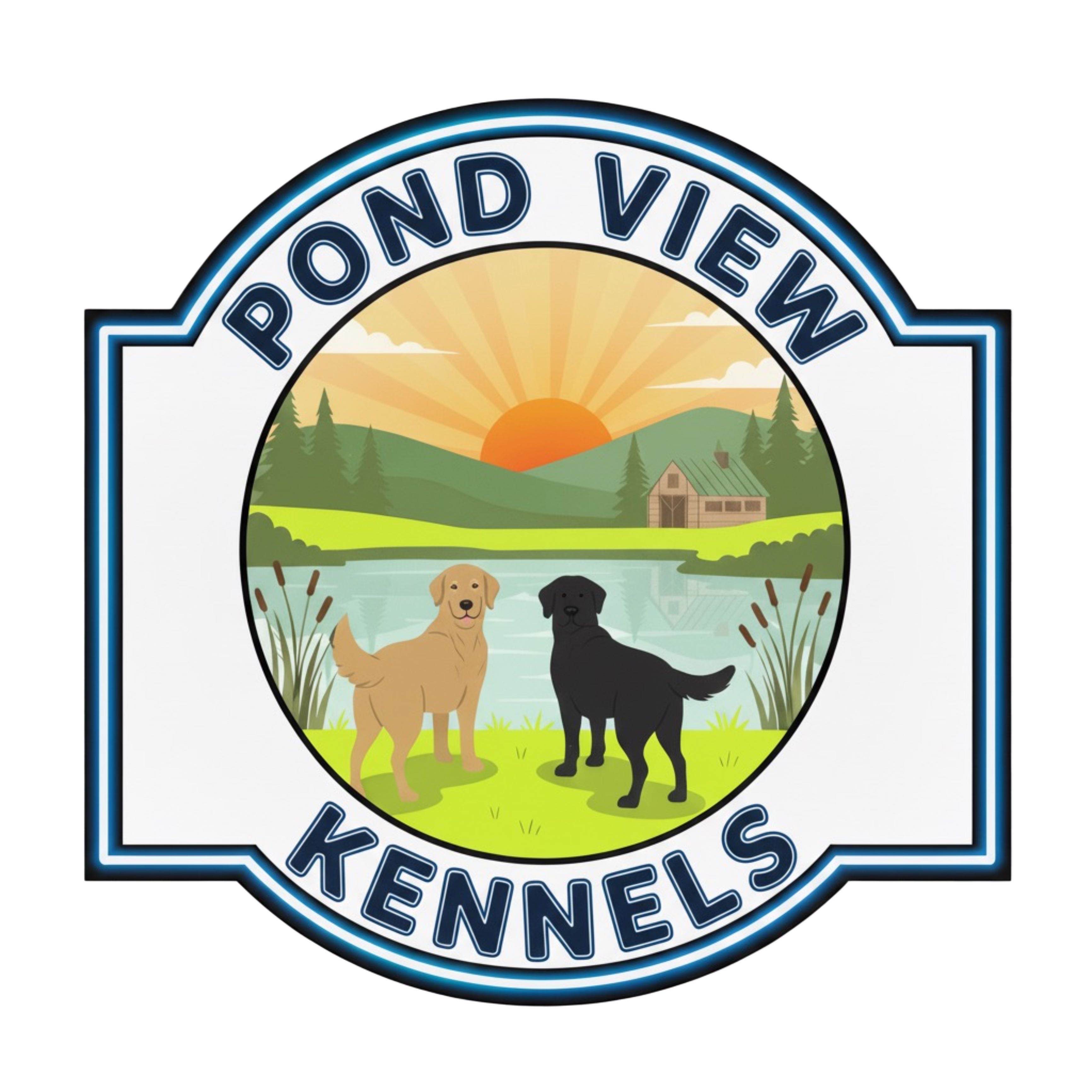 Pond View Kennels Logo